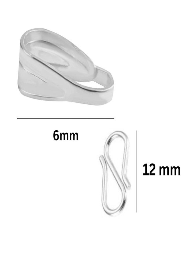 ST logo Hanging Tree Jewellery Making Accessories Clasps Chain Connector+Jumpering+S Hooks Silver Metal Jewellery Clasp for Pendant Bracelet Necklace 3 Pack (jumpring + punch + s hooks 50 Pcs + 50 Pcs + 50 Pc) - Image 3